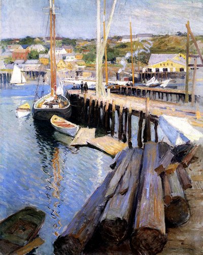 Banchine dei pescatori, Gloucester, 1896 da Willard Leroy Metcalf